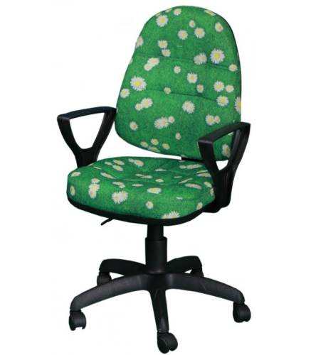 Кресло "Престиж" с подлокотниками "Гольф" ткань ромашки