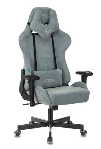 Кресло игровое Zombie VIKING KNIGHT LT28 FABRIC серо-голубой крестовина металл