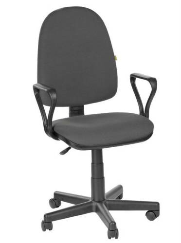 Кресло "Престиж" с подлокотниками "Гольф" велюр серый