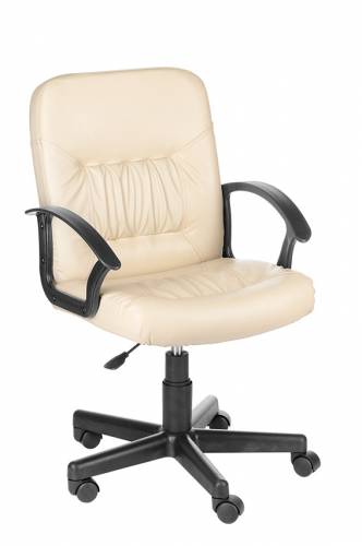 Кресло офисное "Чат" кожзам бежевый