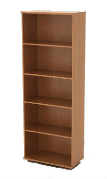 МОНОЛИТ ШМ 44.3 Стеллаж высокий 740х370х2050 орех