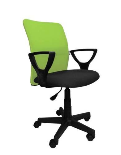 Кресло "Том" с подлокотниками "Гольф" TW салатовое, сидение чёрное