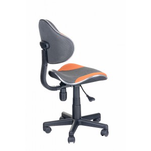 Кресло Логика Люкс ткань сетка оранжевый/серый