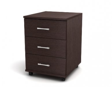 КАНЦ ТК 30.16 Тумба выкатная, 400х450х570, венге КАНЦ ТК 30.16 Тумба выкатная, 400х450х570, венге