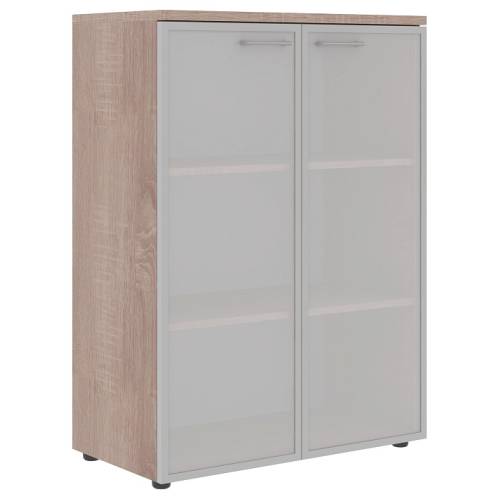 XTEN Шкаф средний со стеклом XMC 85.7, дуб сонома, 856х432х1190 мм XTEN Шкаф средний со стеклом XMC 85.7, дуб сонома, 856х432х1190 мм