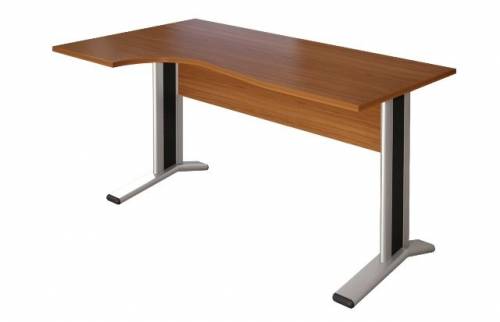 МОНОЛИТ КМ 63.3 Стол криволинейный  на м/к 1400х900(700)х750 левый орех