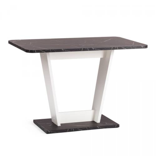 Стол обеденный TIBI нераздвижной ЛДСП (18 мм), 68,6 х 110 х 75 см, мрамор черный/белый Стол обеденный TIBI нераздвижной ЛДСП (18 мм), 68,6 х 110 х 75 см, мрамор черный/белый