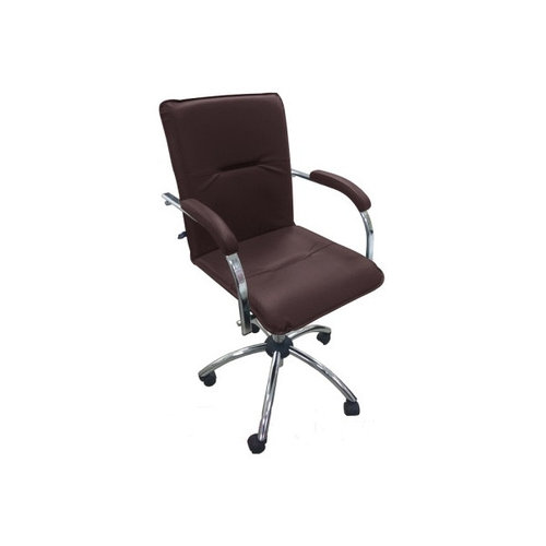 Стул поворотный SAMBA GTR RU V-3 т. коричн кож зам 1.043 подлокотники венге