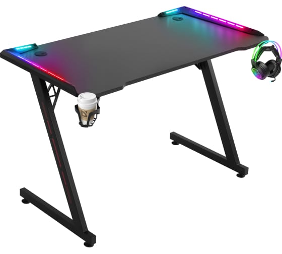 Игровой стол Jupiter RGB,подвес кружки+гарн., черн. DEFENDER
