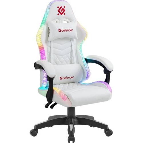 Игровое кресло Defender Core белый,RGB,класс 4,PU DEFENDER