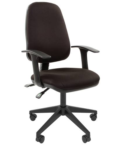 Кресло CHAIRMAN 661, ткань 15-21 чёрный, наклон спинки, 120 кг.