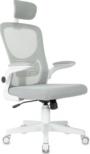 Кресло Бюрократ MC-W101-H светло-серый TW-02 TW-20 сетка/ткань крестов. пластик пластик белый