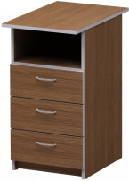 2557,Тумба стационарная «Бюджет», цвет: Орех Онтарио,Размер (ВхШхГ):740х400х600 мм 2557,Тумба стационарная «Бюджет», цвет: Орех Онтарио,Размер (ВхШхГ):740х400х600 мм