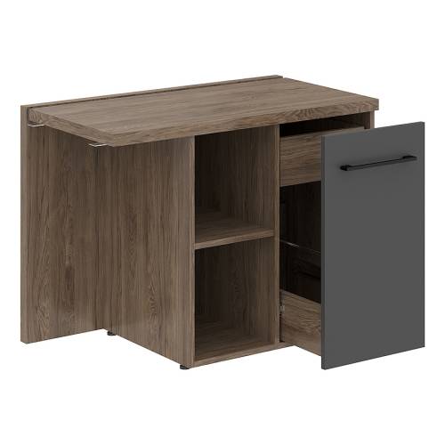 MORRIS TREND Тумба приставная (R) MCRT1055 Антрацит/Кария Пальмира 1000х550х750 