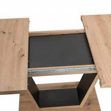 Стол обеденный VOX раздвижной [ЛДСП, 132-172x85x75,5 см, Дуб артисан/Графит]