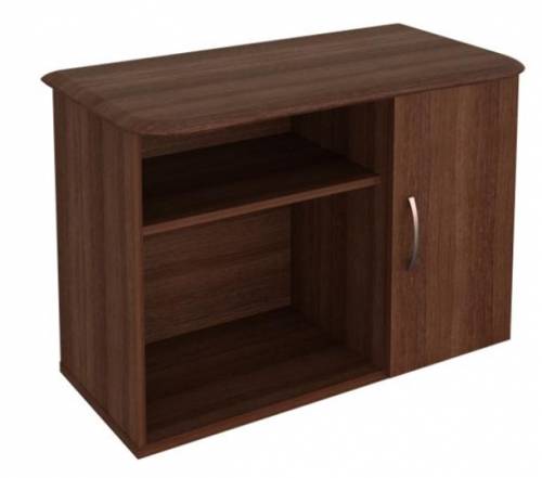 ЛИДЕР-ЛЮКС 82.09 Тумба с дверкой МДФ 920х480х650, цвет Орех "Пегас"