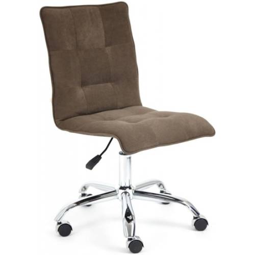 Кресло TetChair ZERO флок коричневый, 6