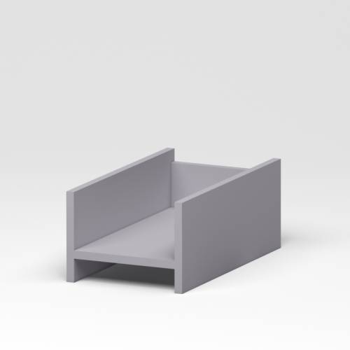 1350, Подставка под системный блок «Бюджет», Цвет серый 1350, Подставка под системный блок «Бюджет», Цвет серый