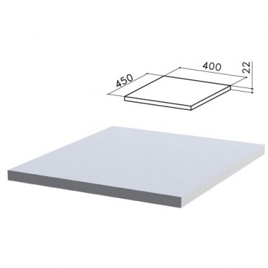МОНОЛИТ ТМ 01.11 Топ к тумбе приставной 400х450х22 серый МОНОЛИТ ТМ 01.11 Топ к тумбе приставной 400х450х22 серый
