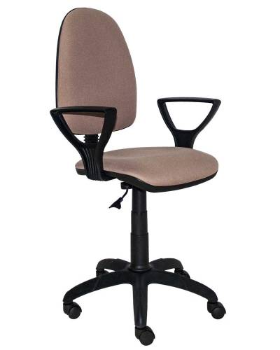 Кресло "Гранд" с подлокотниками "Гольф" корич. ткань