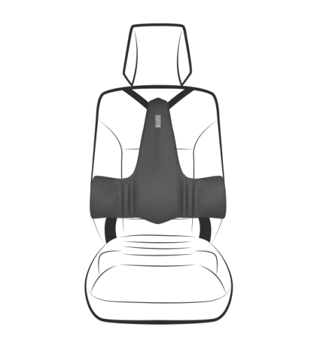 Автонакладка, экокожа перфорированная чёрная