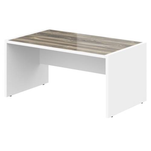 MORRIS MST 169 Стол руководителя,1600х900х750, Дуб Базель/Белый, ЛДСП 36 мм MORRIS MST 169 Стол руководителя,1600х900х750, Дуб Базель/Белый, ЛДСП 36 мм