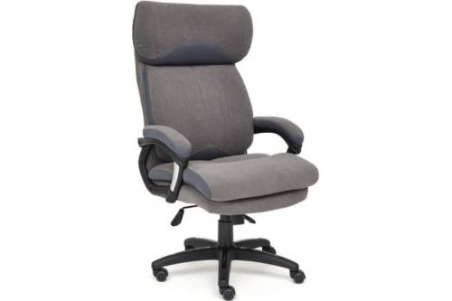 Кресло TETCHAIR DUKE флок/ткань, серый/серый, 29/TW-12