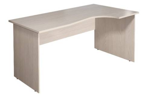 МОНОЛИТ СМ 4.15 Стол криволинейный 1400х900(700)х750 правый дуб молочный