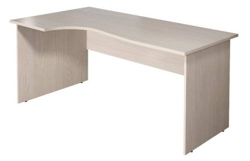 МОНОЛИТ СМ 7.15 Л Стол криволинейный 1600х900(700)х750 левый дуб молочный