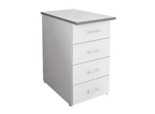 МОНОЛИТ КМ 28.11 Тумба приставная (ТМ03.11+ТМ06.11), 400х700х750 серый